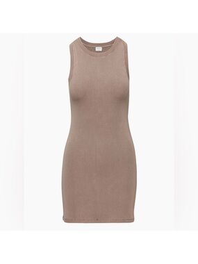 Wilfred Free “Dunes” Ribbed Dress in Taupe